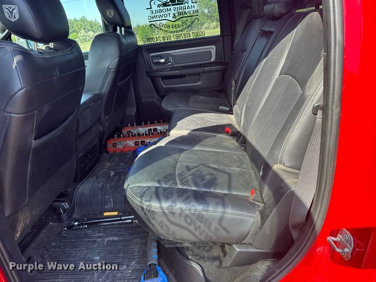 image for item EW4802 2018 RAM 2500 Crew Cab flatbed pickup truck