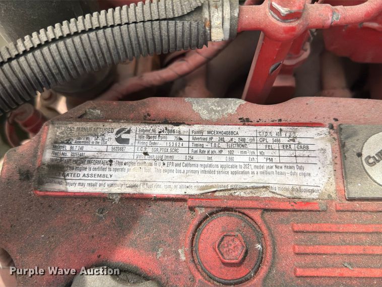 image for item EX0494 2022 International MV607 Crew Cab box truck