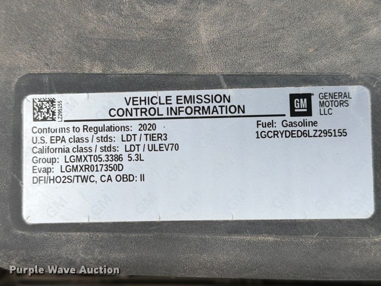 image for item EX4492 2020 Chevrolet Silverado 1500 Ext. Cab pickup truck
