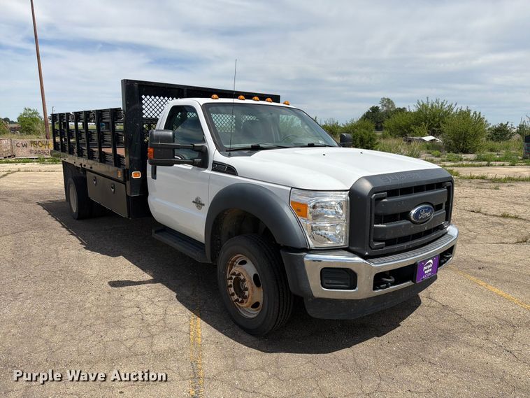 image for item EX4494 2015 Ford F450 Super Duty flatbed truck