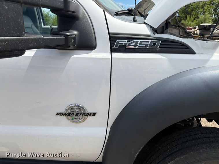 image for item EX4494 2015 Ford F450 Super Duty flatbed truck