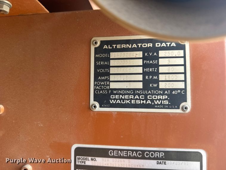 image for item FB7435 Generac 3286B-1266B generator