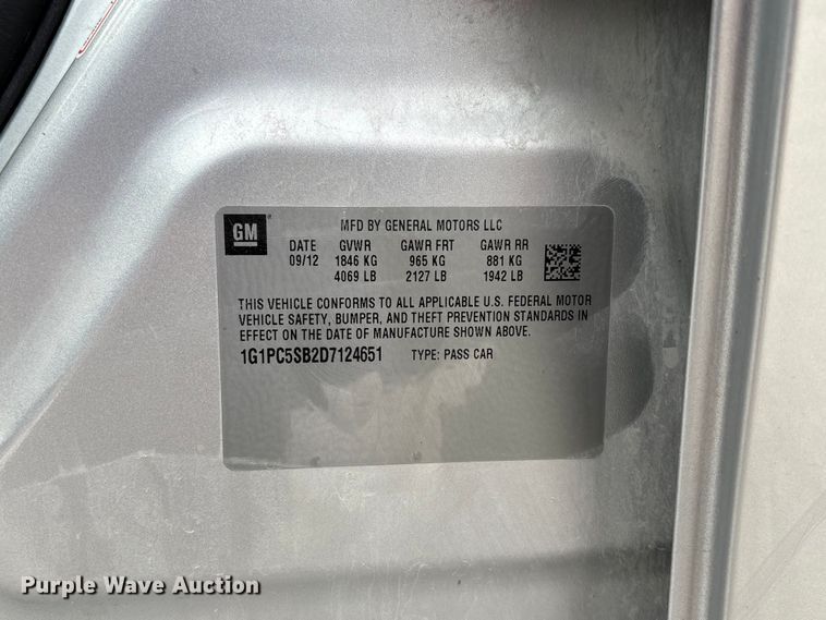 image for item FC1638 2013 Chevrolet Cruze 