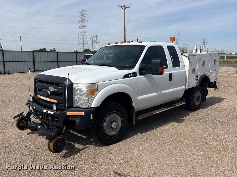 image for item FC2401 2016 Ford F250 Super Duty Ext. Cab utility bed pickup truck