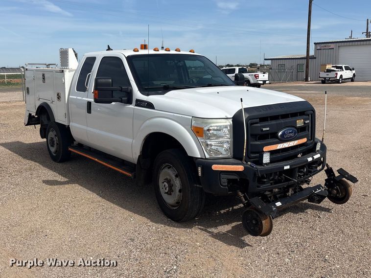 image for item FC2401 2016 Ford F250 Super Duty Ext. Cab utility bed pickup truck