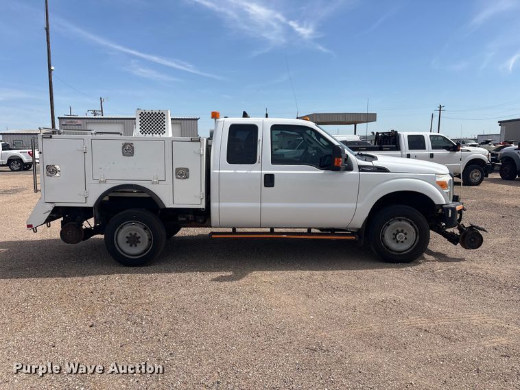 image for item FC2401 2016 Ford F250 Super Duty Ext. Cab utility bed pickup truck