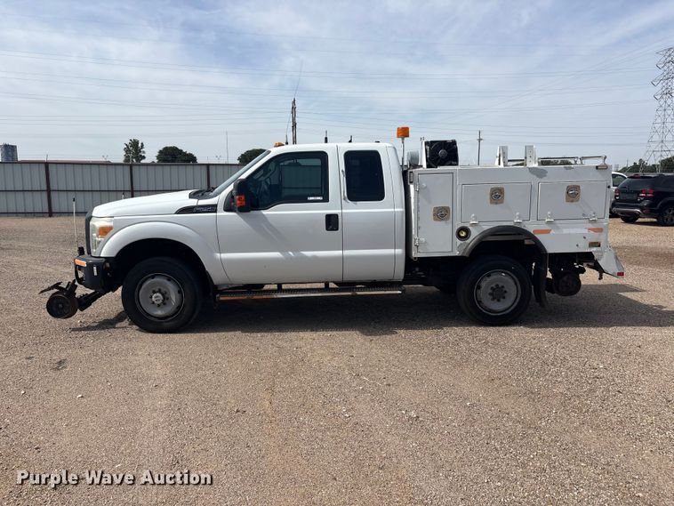 image for item FC2401 2016 Ford F250 Super Duty Ext. Cab utility bed pickup truck