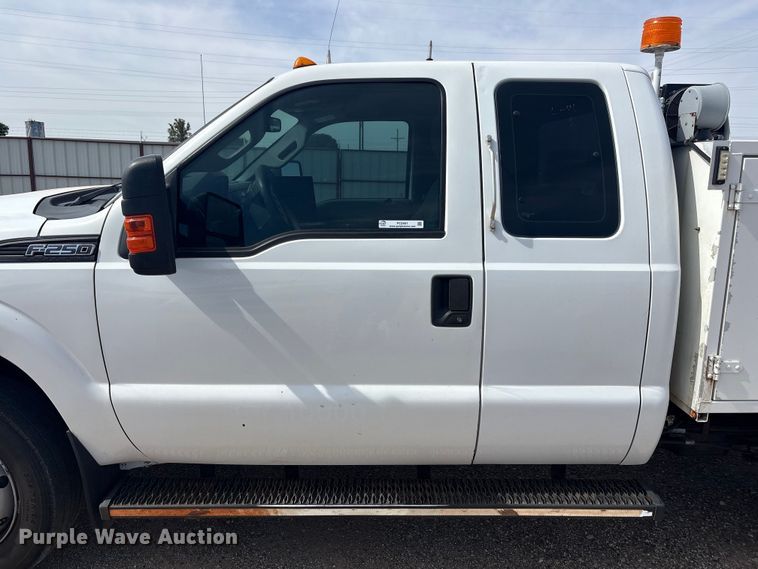 image for item FC2401 2016 Ford F250 Super Duty Ext. Cab utility bed pickup truck
