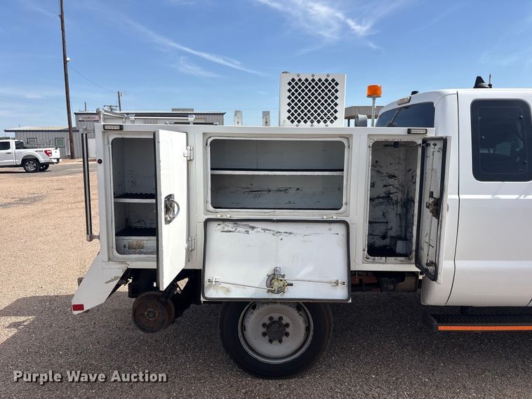 image for item FC2401 2016 Ford F250 Super Duty Ext. Cab utility bed pickup truck