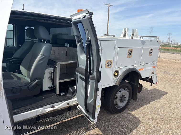 image for item FC2401 2016 Ford F250 Super Duty Ext. Cab utility bed pickup truck