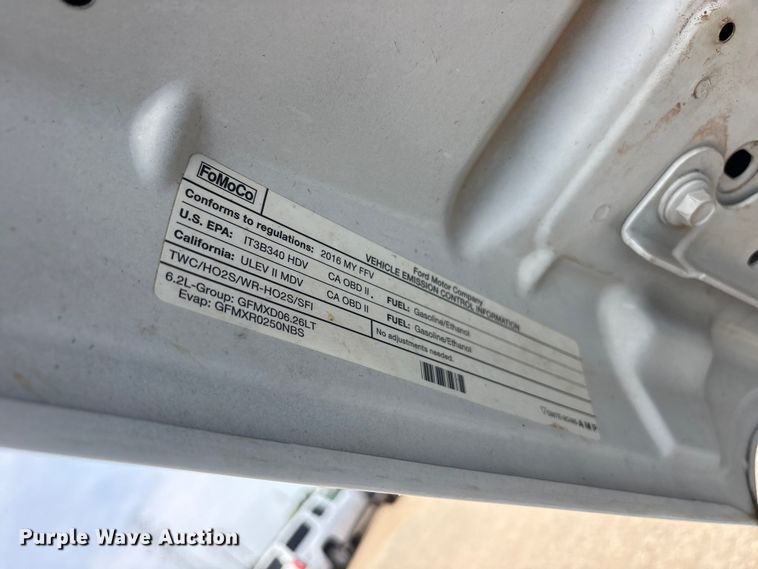 image for item FC2401 2016 Ford F250 Super Duty Ext. Cab utility bed pickup truck