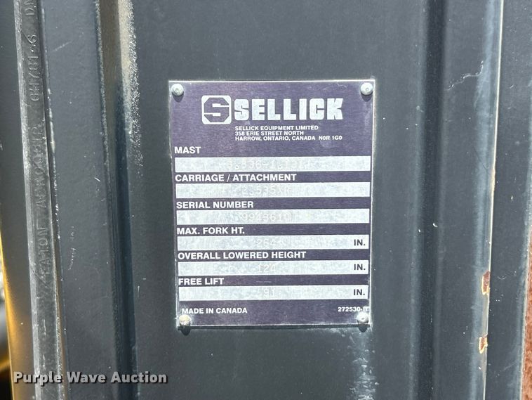 image for item FC2691 Sellick S80J4I-2 forklift