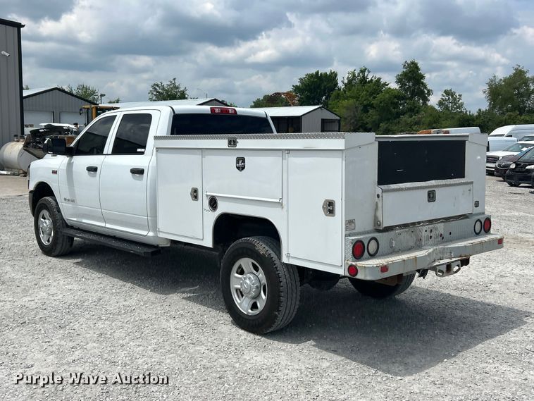 image for item FC2697 2022 RAM 2500 Crew Cab utility bed pickup truck