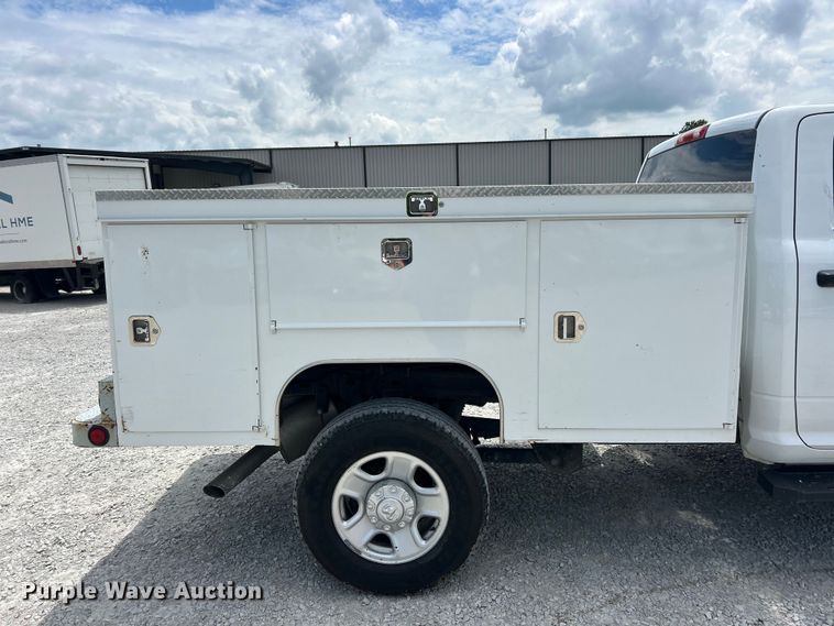 image for item FC2697 2022 RAM 2500 Crew Cab utility bed pickup truck