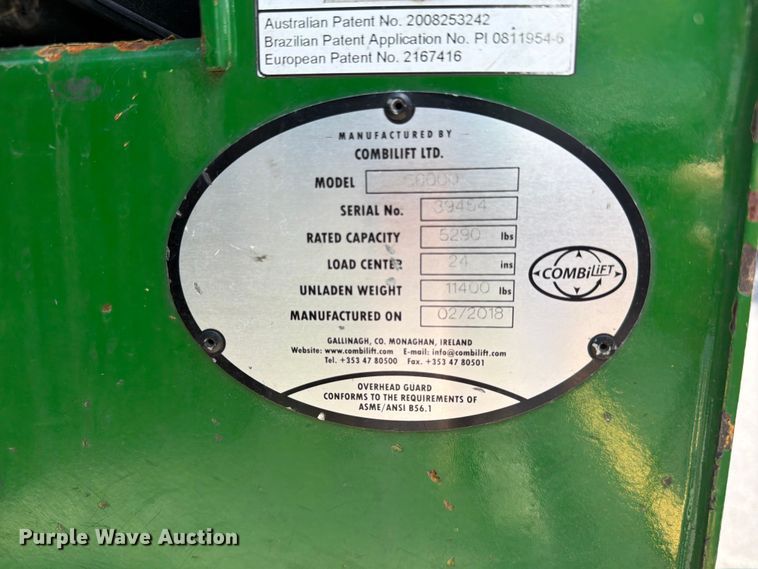 image for item FC3118 2018 CombiLift C6000 forklift
