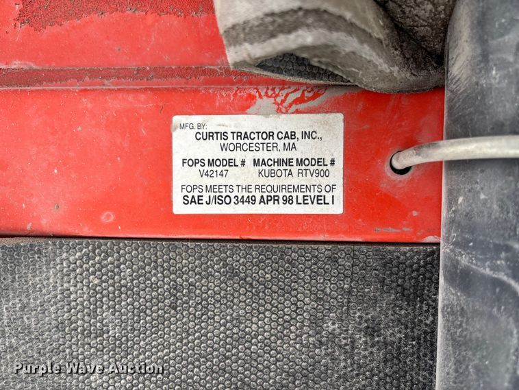 image for item FC4689 Kubota RTV900 utility vehicle