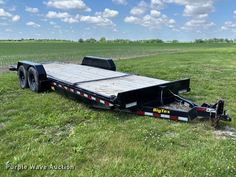 image for item FC5853 2022 Big Tex 14TL-22BK tilt deck utility trailer