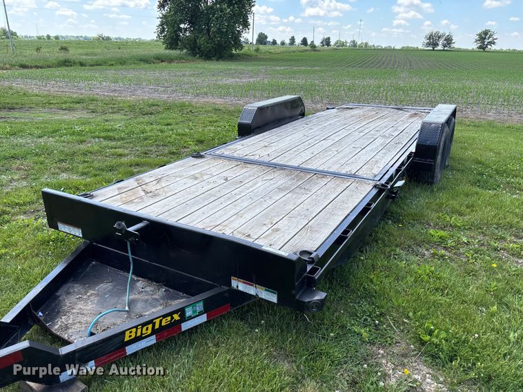 image for item FC5853 2022 Big Tex 14TL-22BK tilt deck utility trailer