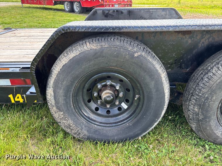image for item FC5853 2022 Big Tex 14TL-22BK tilt deck utility trailer