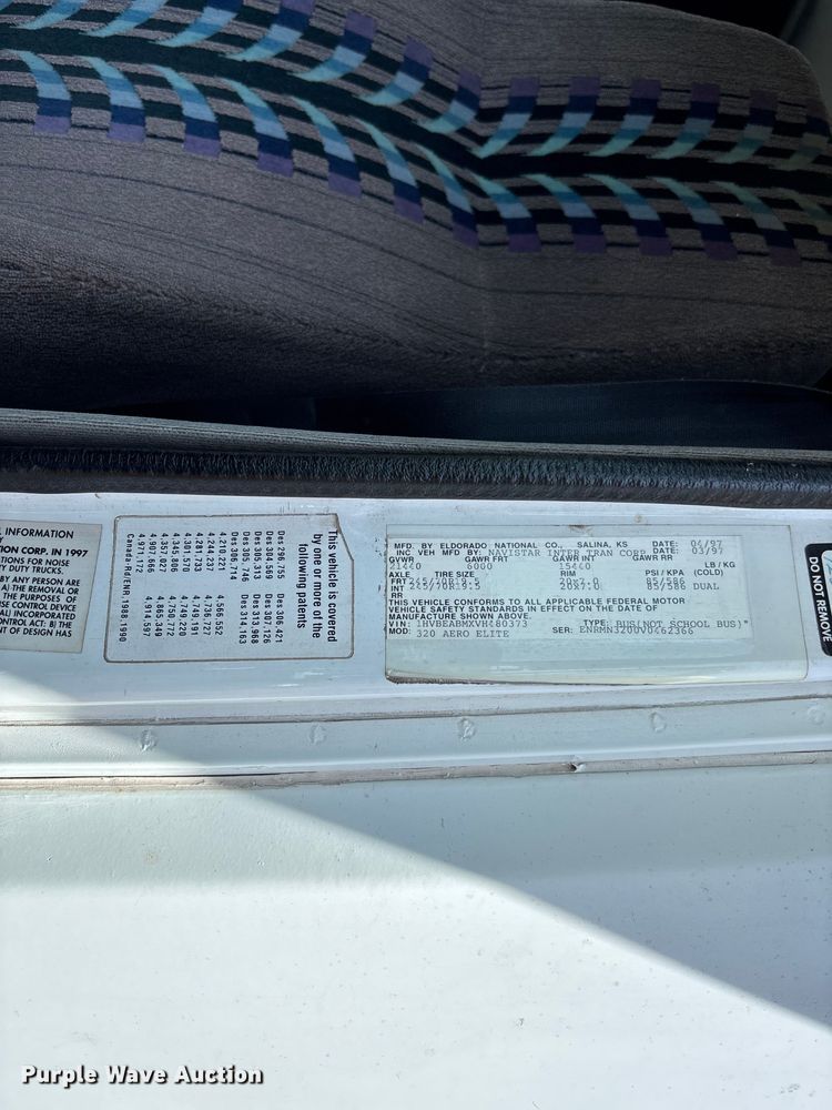 image for item FC5882 1997 International 3400 shuttle bus