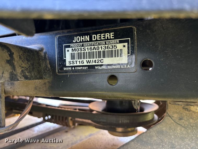 image for item FC5888 John Deere SST16 lawn mower