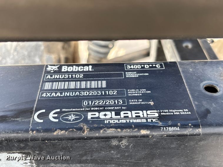 image for item FG0420 2013 Bobcat 3400 utility vehicle