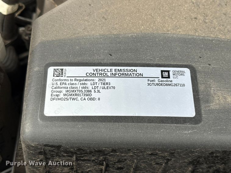 image for item FH6629 2021 GMC Sierra 1500 Crew Cab pickup truck