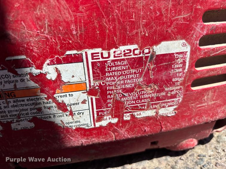 image for item FH7505 (6) Honda EU2000I generators