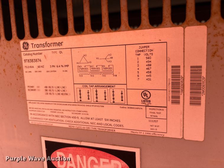 image for item FK2017 Skid mounted transformer
