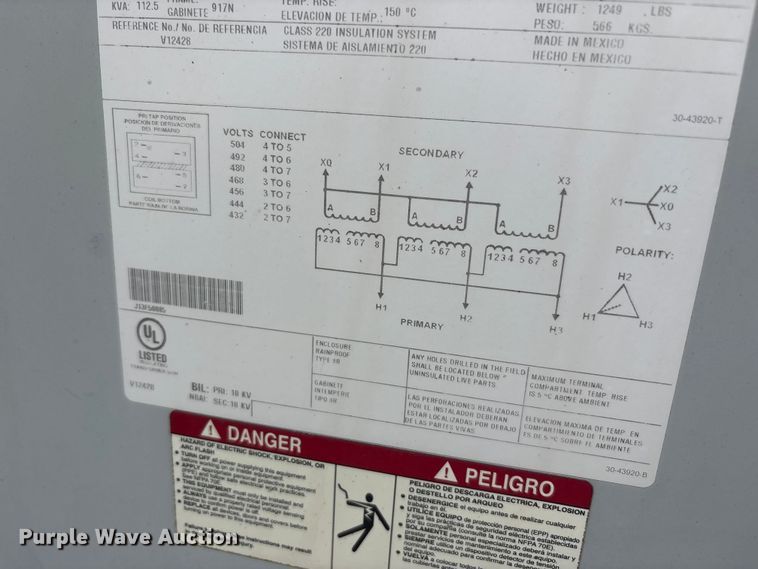 image for item FK2025 Distribution transformer