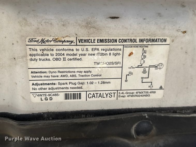 image for item NA9374 2005 Ford F150 pickup truck