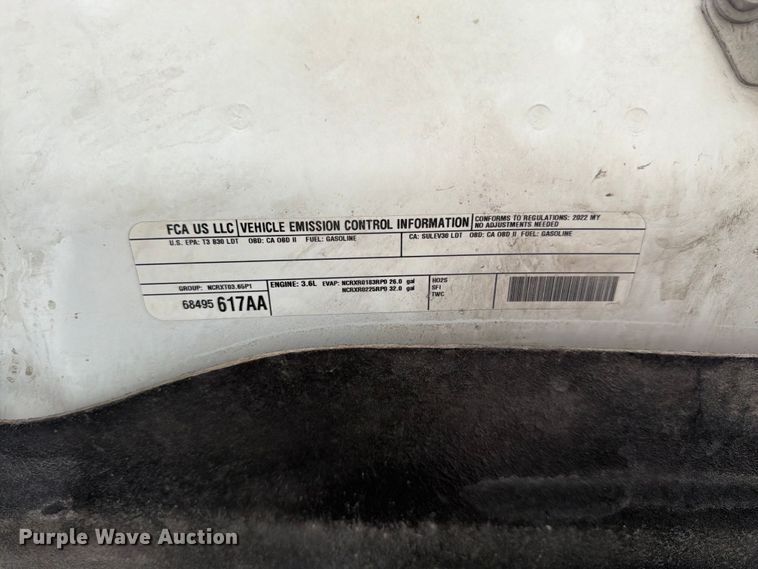 image for item YA3187 2022 RAM 1500 Ext. Cab pickup truck