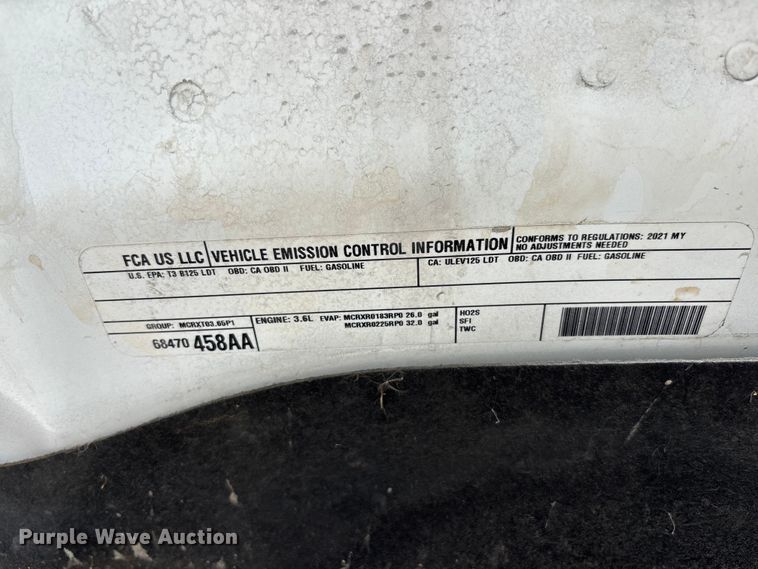 image for item YA3237 2021 RAM 1500 Ext. Cab pickup truck