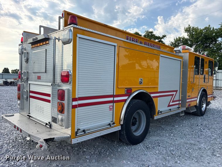image for item YA3547 2001 Hendrickson Mobile Equipment pumper fire truck