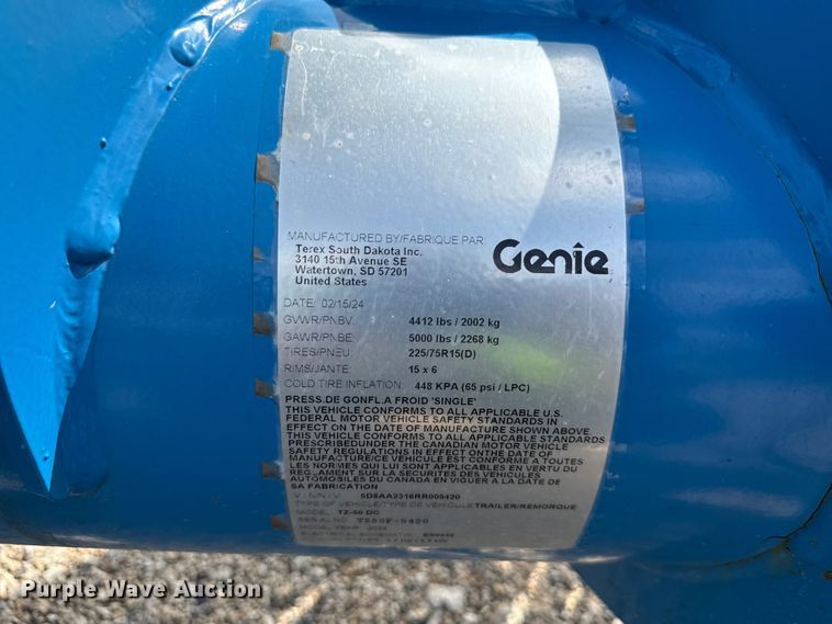 image for item YA3703 2024 Genie TZ-50 DC boom lift