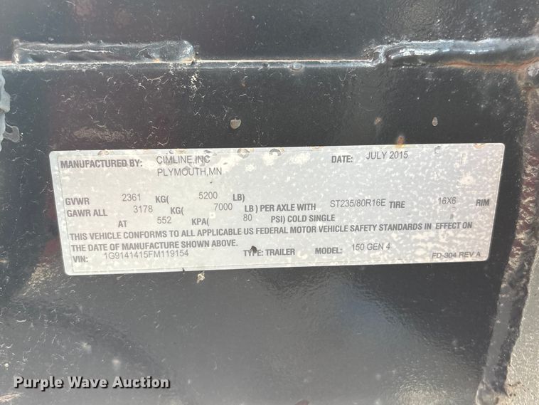 image for item DO5241 2015 Cimline Magma 150 melter applicator