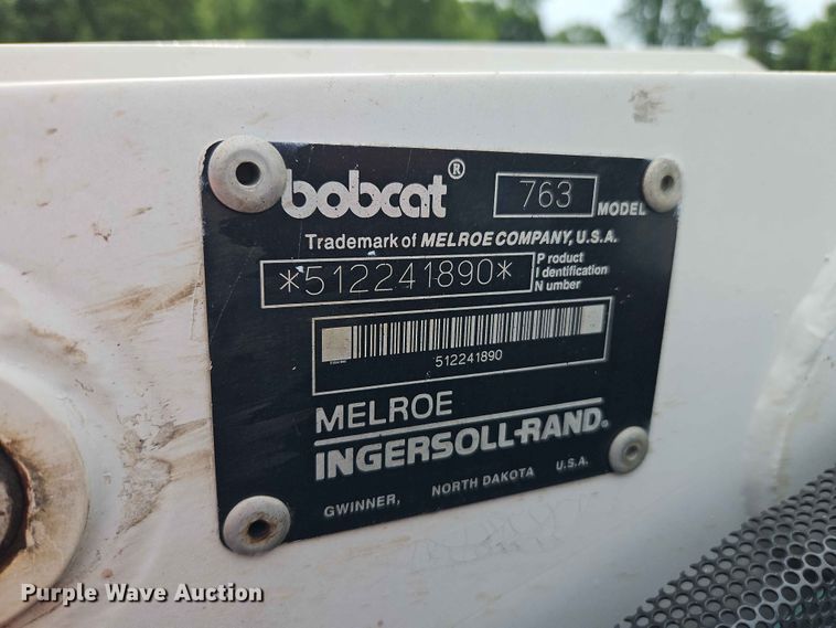 image for item DQ7793 1999 Bobcat 763 skid steer loader