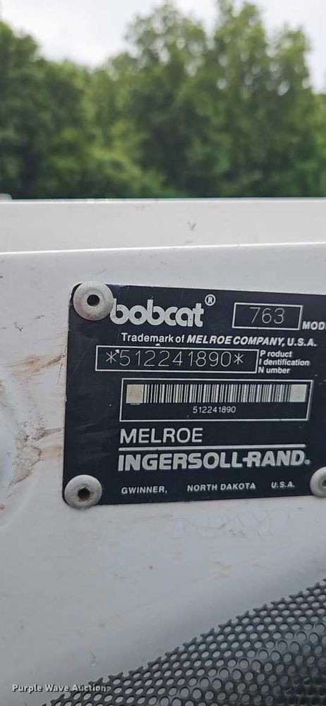 image for item DQ7793 1999 Bobcat 763 skid steer loader