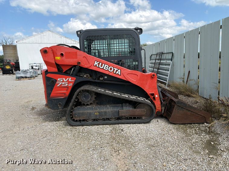 image for item DQ7837 2019 Kubota SVL 75-2 tracked skid steer loader