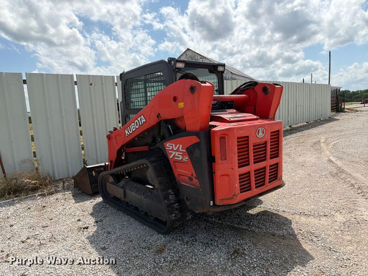 image for item DQ7837 2019 Kubota SVL 75-2 tracked skid steer loader