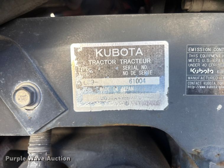 image for item DU6303 2014 Kubota L39 backhoe