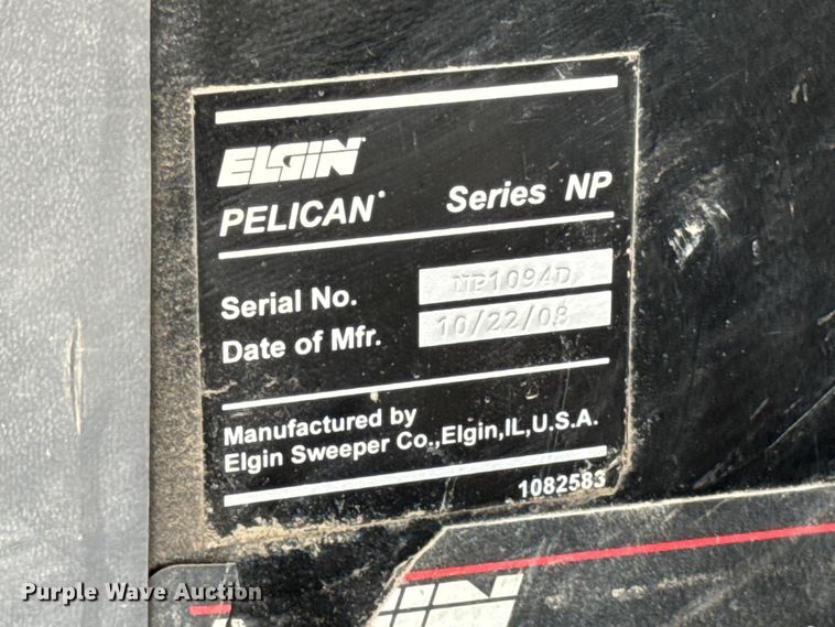 image for item DV2008 2008 Elgin Pelican street sweeper