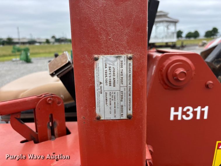 image for item DV4367 1992 Ditch Witch 3500 trencher