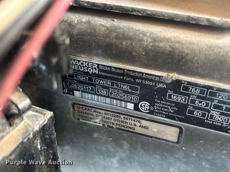 image for item DW1305 2014 Wacker Neuson LTN6 light plant