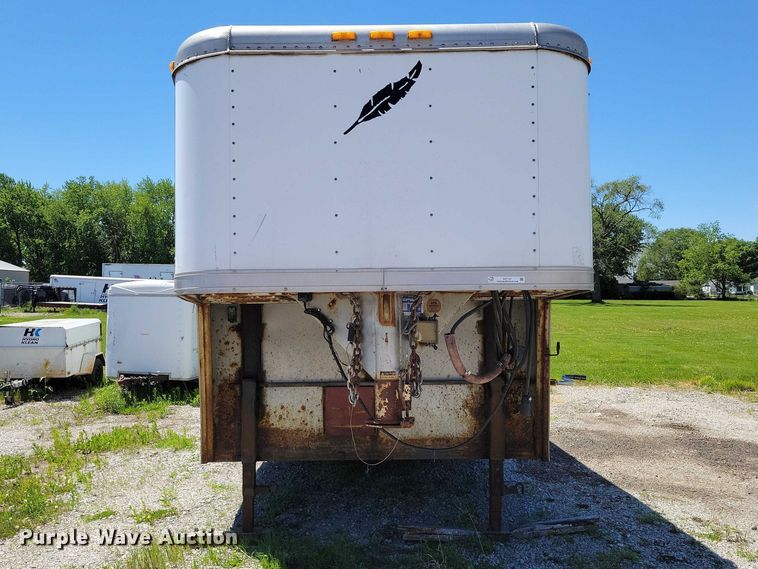 image for item DZ7127 1999 Featherlight enclosed cargo trailer
