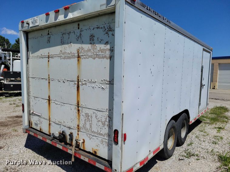 image for item DZ7127 1999 Featherlight enclosed cargo trailer