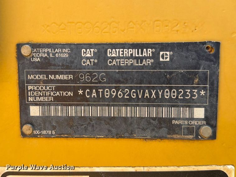 image for item ED5305 Caterpillar 962G wheel loader