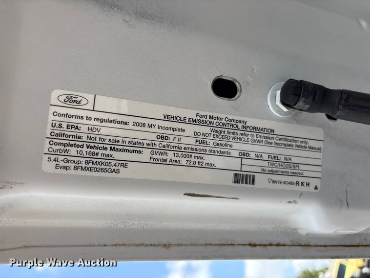 image for item EG8988 2008 Ford F350 Super Duty utility bed pickup truck