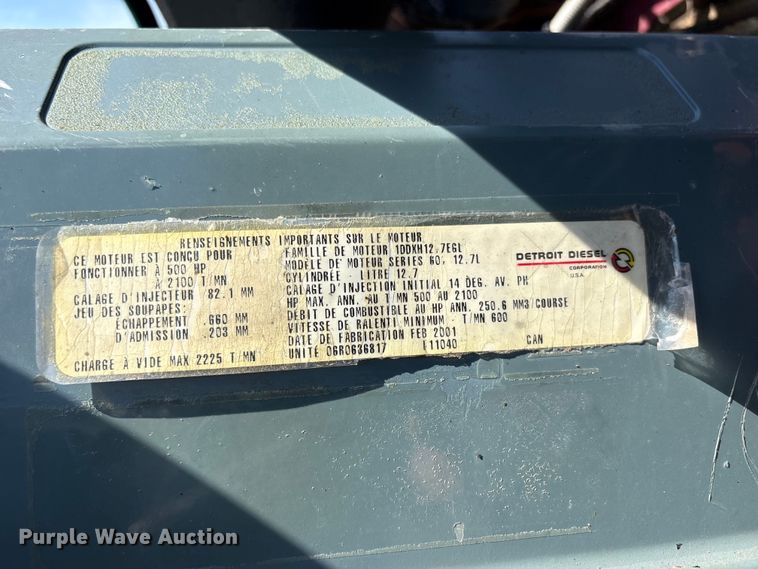 image for item EG9094 2001 Western Star 4900 dump truck