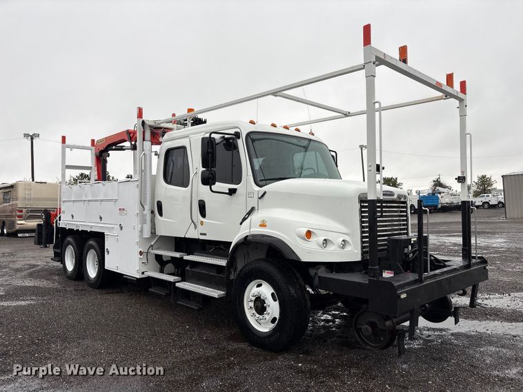 image for item EG9111 2012 Freightliner Business Class M2 Crew Cab crane truck